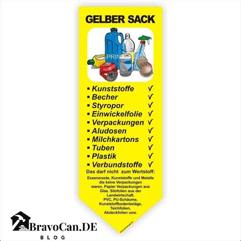 gelber sack ständer|gelber sack was darf rein.